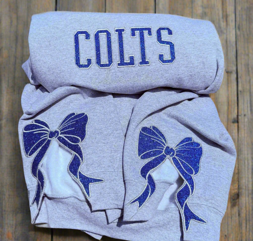 Colts Cheer Bow Sweatshirt