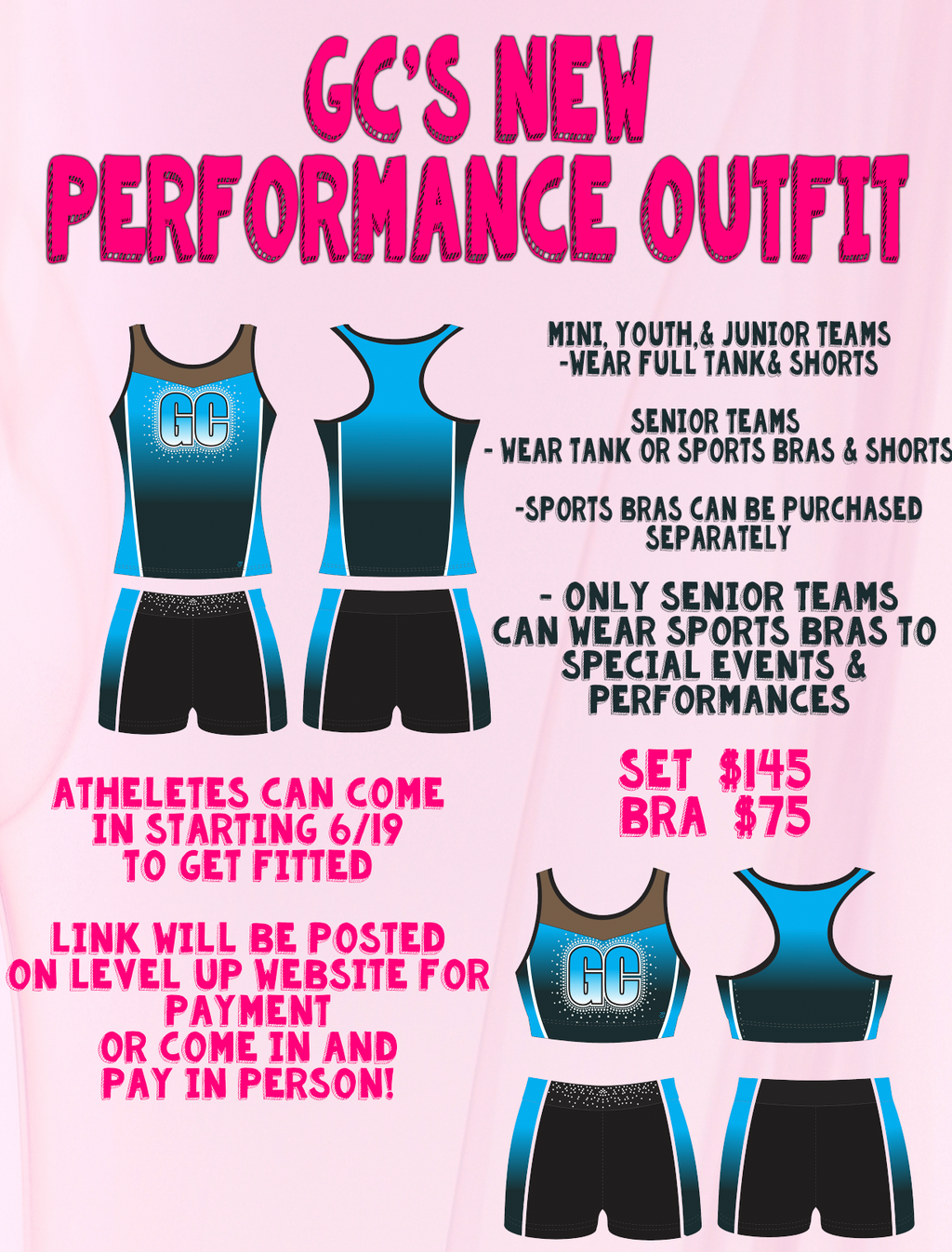 NEW GC PERFORMANCE OUTFITS