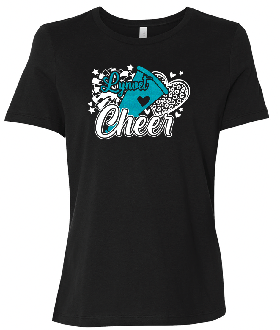 Lynvet - Cheer Megaphone Heart T-Shirt