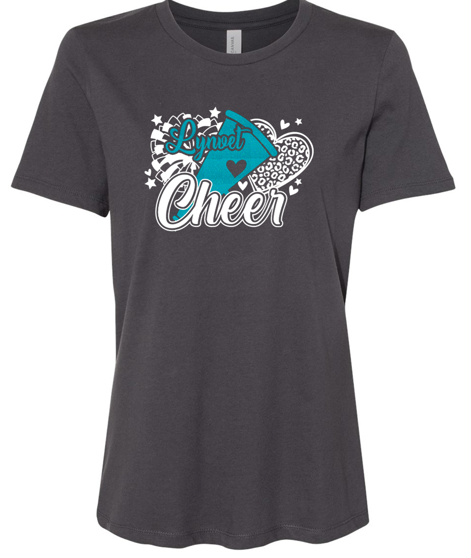 Lynvet - Cheer Megaphone Heart T-Shirt