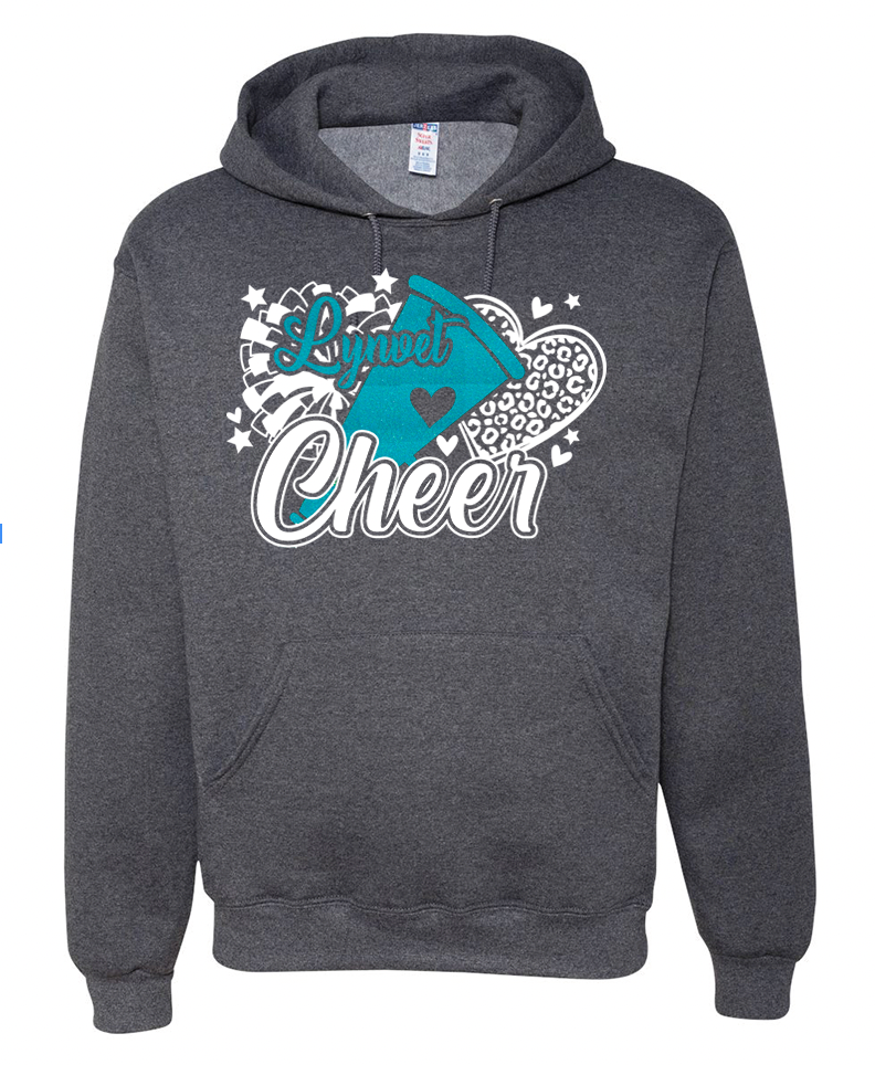 Lynvet - Cheer Megaphone Heart Hoodie