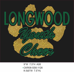 Sweatshirt -Longwood Youth Cheer - Paw